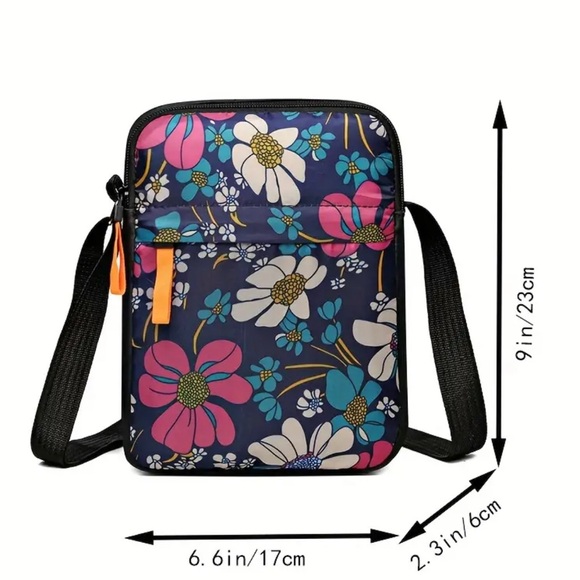 Nylon Single Shoulder Crossbody Bag, Casual Canvas Backpack - Picture 3 of 5
